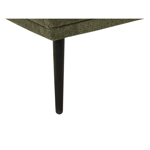Chaise longue à esquerda ARTHEZE Tecido Verde escuro