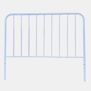 Cabeceira de cama em ferro forjado com tubo lateral de 30mm e altura máxima de 125 cm