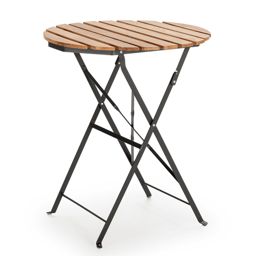 Mesa dobrável para jardim Ambar em madeira e metal