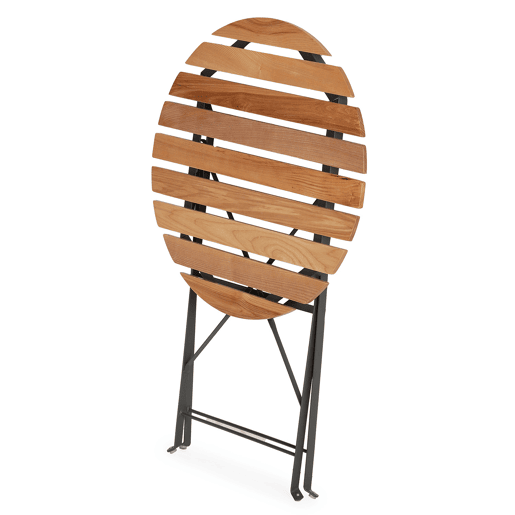 Mesa dobrável para jardim Ambar em madeira e metal