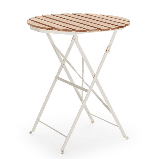 Mesa dobrável para jardim Ambar em madeira e metal