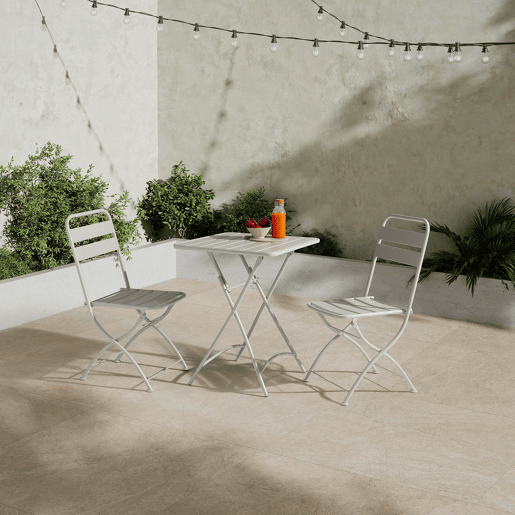 Mesa dobrável de metal Perla para jardim