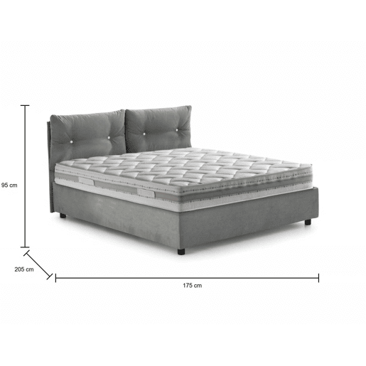 Cama de casal de tecido