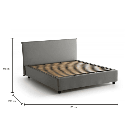 Cama de casal de tecido Cama de casal de tecido