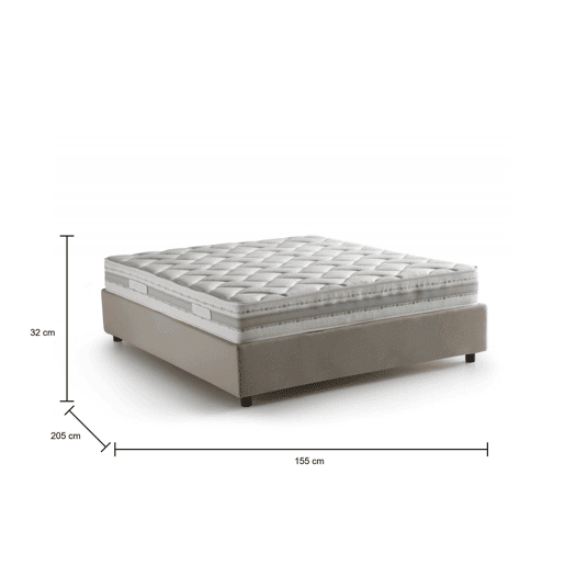 Cama de casal de tecido
