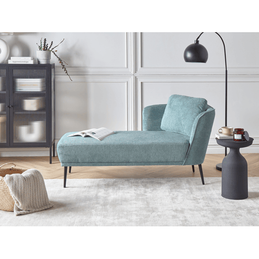 Chaise longue à direita ARTHEZE Tecido Azul