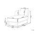 Beliani Chaise longue derecho Poliéster ARTHEZE Beliani Chaise longue derecho Poliéster ARTHEZE Azul