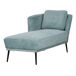 Beliani Chaise longue derecho Poliéster ARTHEZE Beliani Chaise longue derecho Poliéster ARTHEZE Azul