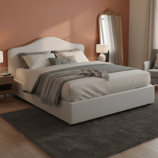 Cama de casal de tecido