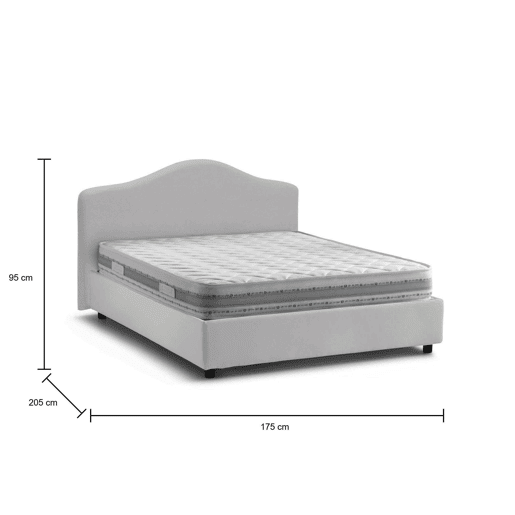 Cama de casal de tecido