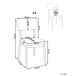 Beliani Silla de comedor MINIER Beliani Silla de comedor MINIER Beige