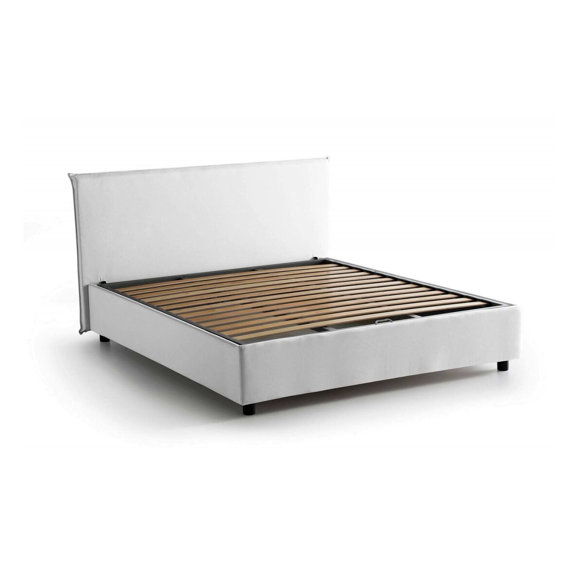 Cama de casal de tecido 175x205 Blanco