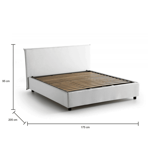 Cama de casal de tecido
