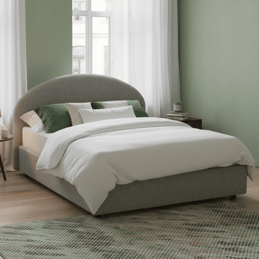 Cama de casal de tecido