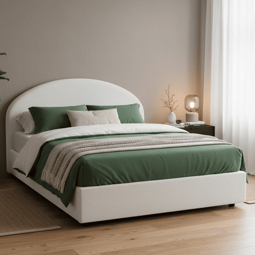 Cama de casal de tecido