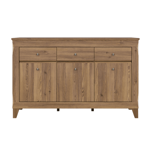 Aparador Raya Wood com 3 portas e 3 gavetas