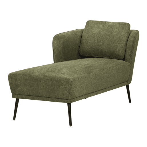 Chaise longue à direita ARTHEZE Tecido Verde escuro