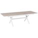 Beliani Mesa de jardín FANES 184x90 Beliani Mesa de jardín FANES 184x90 Blanco/ Madera