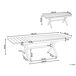 Beliani Mesa de jardín FANES 184x90 Beliani Mesa de jardín FANES 184x90 Blanco/ Madera