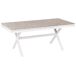 Beliani Mesa de jardín FANES 184x90 Beliani Mesa de jardín FANES 184x90 Blanco/ Madera