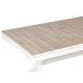 Beliani Mesa de jardín FANES 184x90 Beliani Mesa de jardín FANES 184x90 Blanco/ Madera