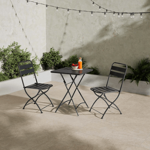 Mesa dobrável de metal Perla para jardim