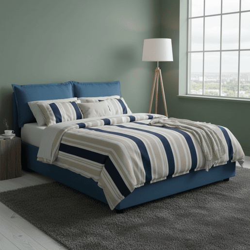Cama de casal de tecido Cama de casal de tecido