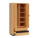 Armario 2 puertas 2 cajones con LED Glenn 100 Armario 2 puertas 2 cajones con LED Glenn 100 Negro/ Madera