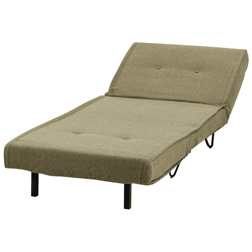 Sofá-cama individual VESTFOLD Tecido Verde-oliva