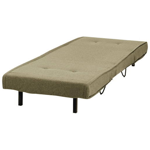 Sofá-cama individual VESTFOLD Tecido Verde-oliva
