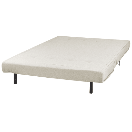 Sofá-cama VESTFOLD Tecido Creme claro 2 lugares