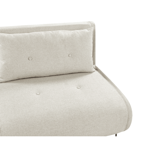 Sofá-cama VESTFOLD Tecido Creme claro 2 lugares