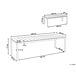 Beliani Mesa de jardín TOFANE 198x90 Beliani Mesa de jardín TOFANE 198x90 Madera Clara