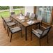 Beliani Mesa de jardín TOFANE 198x90 Beliani Mesa de jardín TOFANE 198x90 Madera Clara