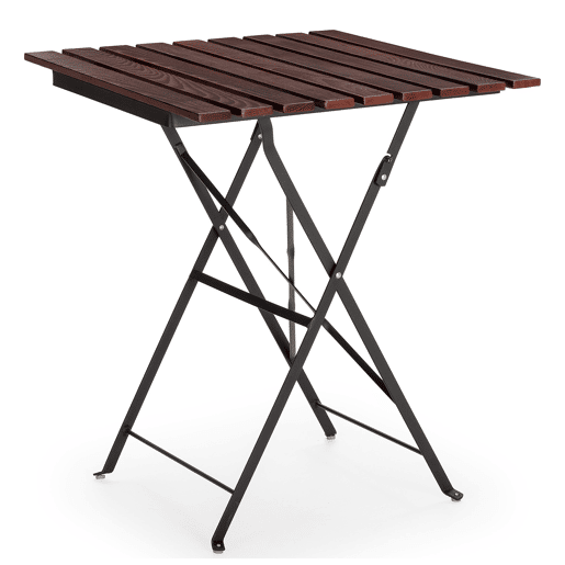 Mesa dobrável para jardim Agata em madeira e metal