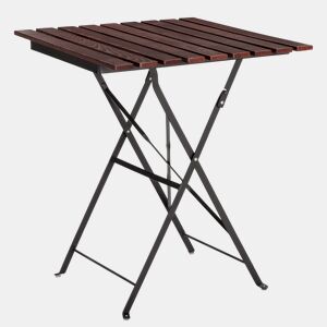 Mesa dobrável para jardim Agata em madeira e metal