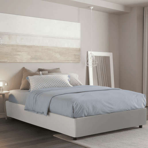 Cama de casal de tecido