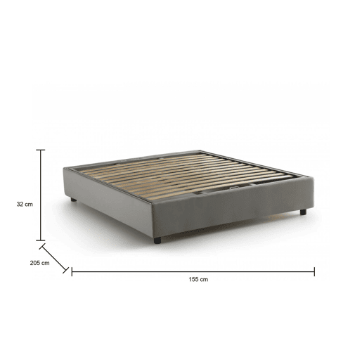 Cama de casal de tecido
