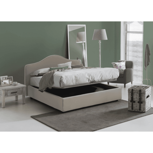 Cama de Casal com Colchão Incluso em Tecido Cama de Casal com Colchão Incluso em Tecido