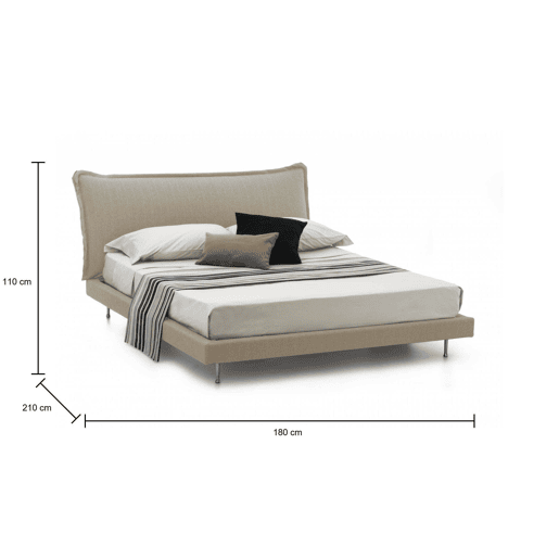 Cama de casal de tecido