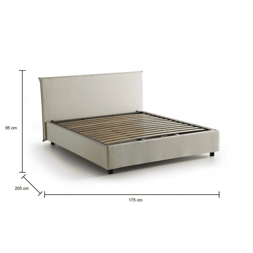 Cama de casal de tecido Cama de casal de tecido