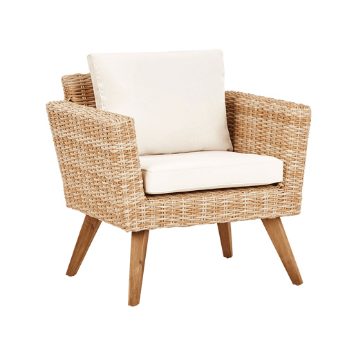 Conjunto de jardim com mesa 4 lugares VITTORIA Branco creme