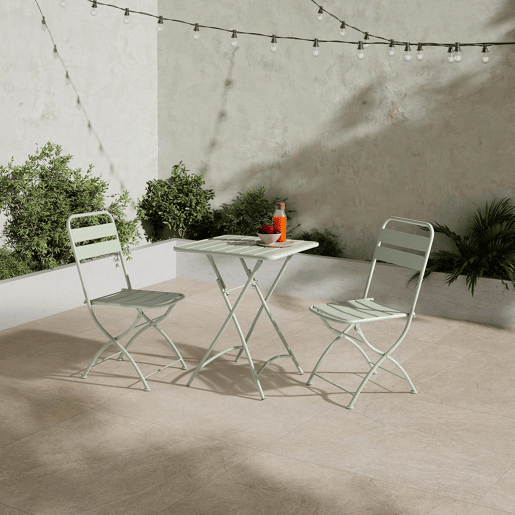 Mesa dobrável de metal Perla para jardim