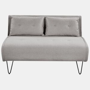 Sofá-cama VESTFOLD Tecido Cinzento claro 2 lugares