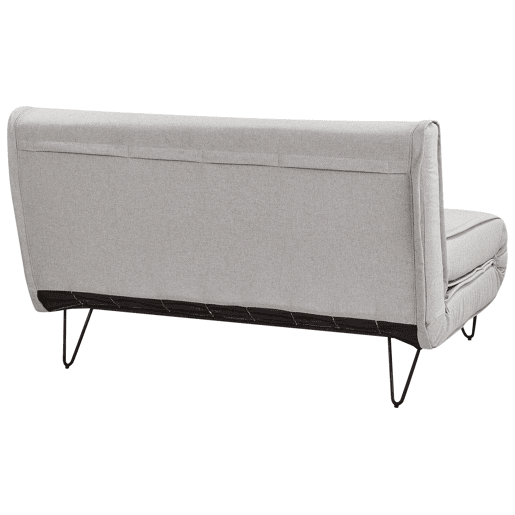 Sofá-cama VESTFOLD Tecido Cinzento claro 2 lugares Sofá-cama VESTFOLD Tecido Cinzento claro 2 lugares