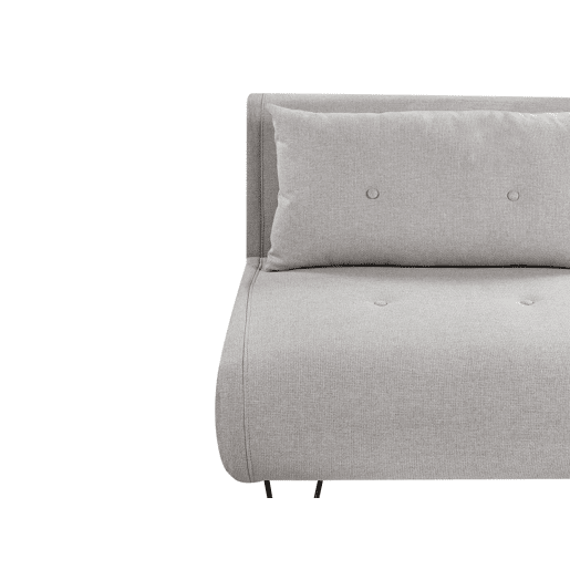 Sofá-cama VESTFOLD Tecido Cinzento claro 2 lugares Sofá-cama VESTFOLD Tecido Cinzento claro 2 lugares