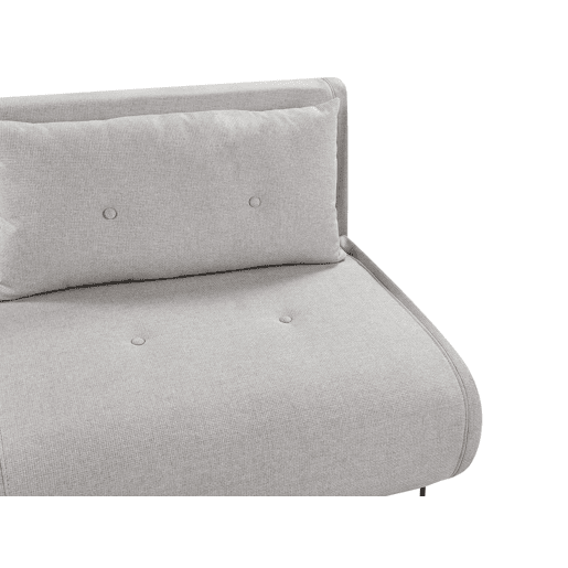 Sofá-cama VESTFOLD Tecido Cinzento claro 2 lugares Sofá-cama VESTFOLD Tecido Cinzento claro 2 lugares