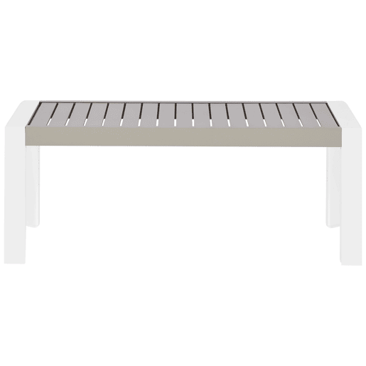 Mesa de refeição de jardim CASTELLA 120 cm 70 cm Metal Taupe Mesa de refeição de jardim CASTELLA 120 cm 70 cm Metal Taupe