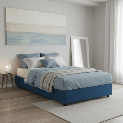 Cama de casal de tecido