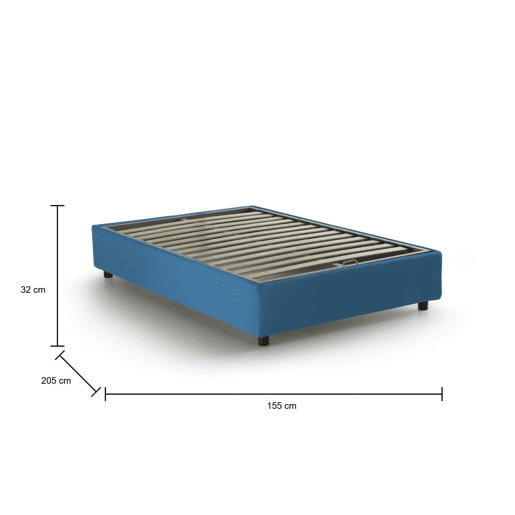 Cama de casal de tecido